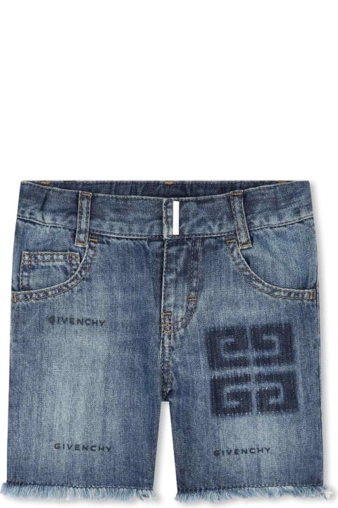 Bottoms for Baby Boys Givenchy Givenchy Kids Shorts Blue