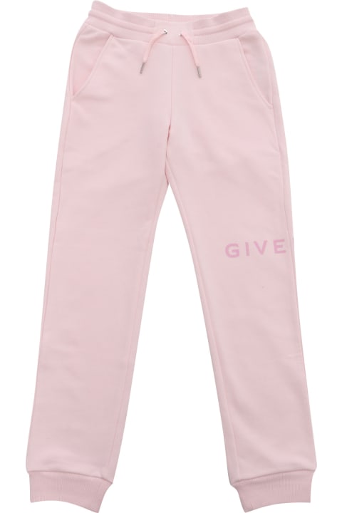 Bottoms for Girls Givenchy Pink Jogging Trousers