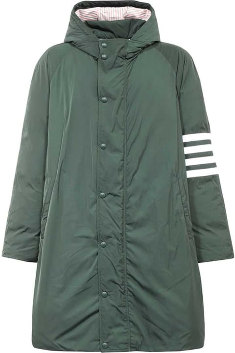 Homeware Thom Browne 4 Bar Football Sideline Parka In Poly Twill