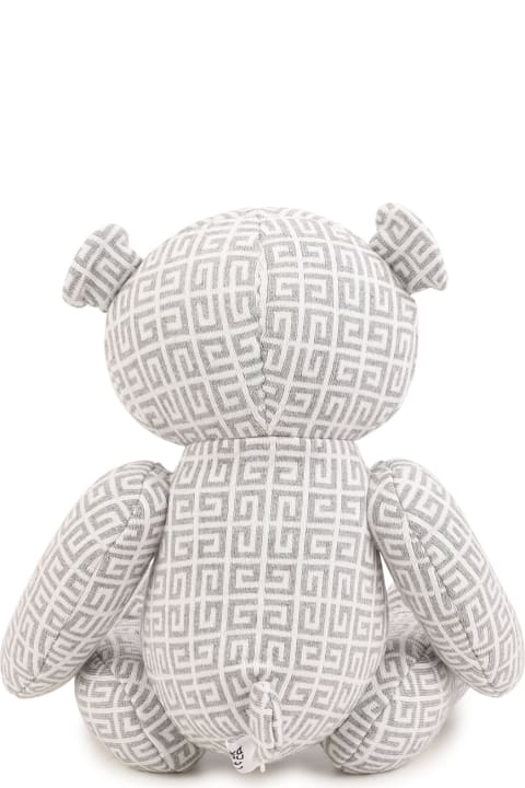 Givenchy Sale for Kids Givenchy Grey 4g Jacquard Teddy Bear