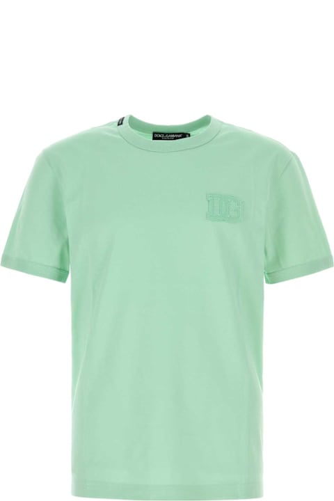 Homeware Dolce & Gabbana Mint Green Cotton T-shirt