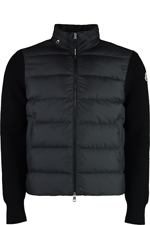 メンズ Monclerのニットウェア Moncler Cardigan With Padded Front Panel