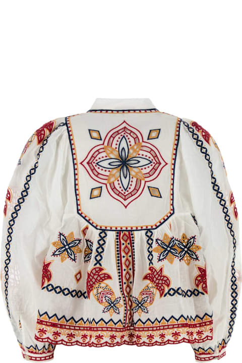 Farm Rio for Men Farm Rio Embroidered Cotton Marys Tiles Blouse