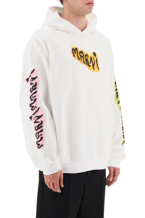 أدوات منزلية Marni Logo Print Hoodie