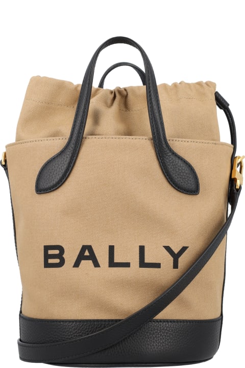 Bally Shoulder Bags for Women Bally Bar 8 Hours Bucket Bag
