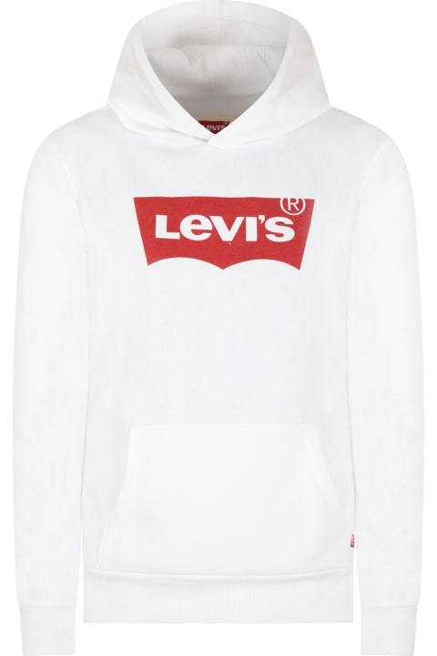 Homeware Levi's White Sweatshirt For Kids With Logo