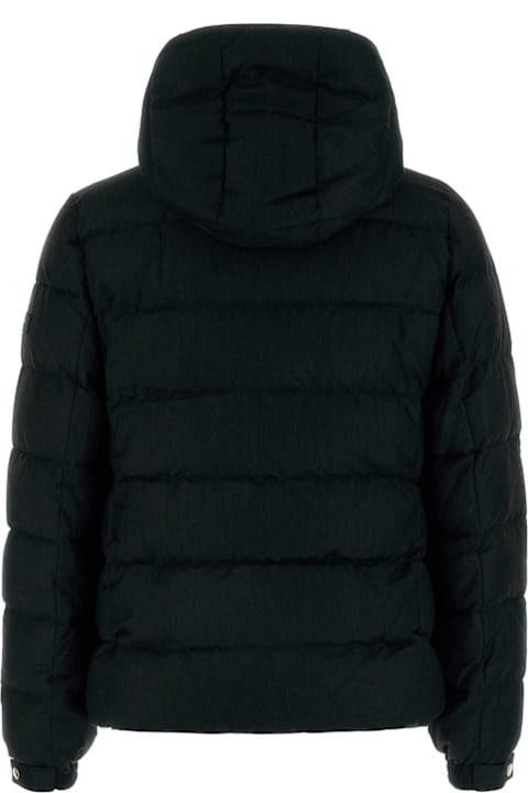 TATRAS Clothing for Men TATRAS Black Wool Blend Domiziano Down Jacket