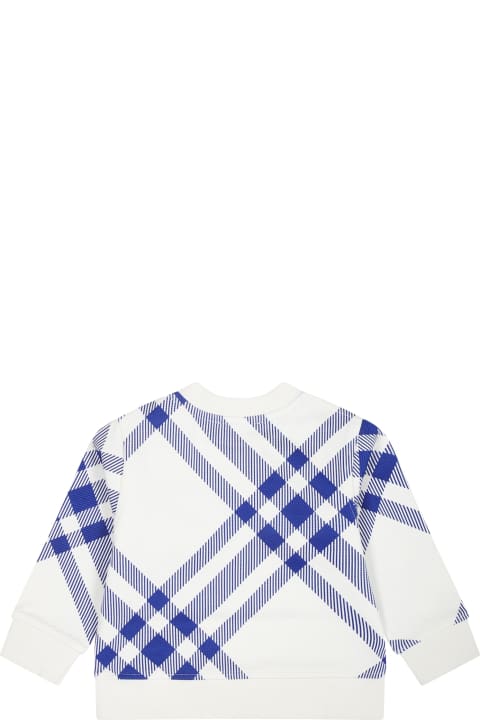 Burberry Kids Burberry Sweatshirt For Boy With All Over Check