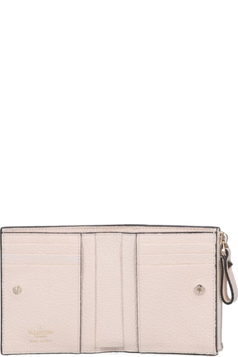 Accessories for Women Valentino Garavani Stud Detail Bi Fold Wallet