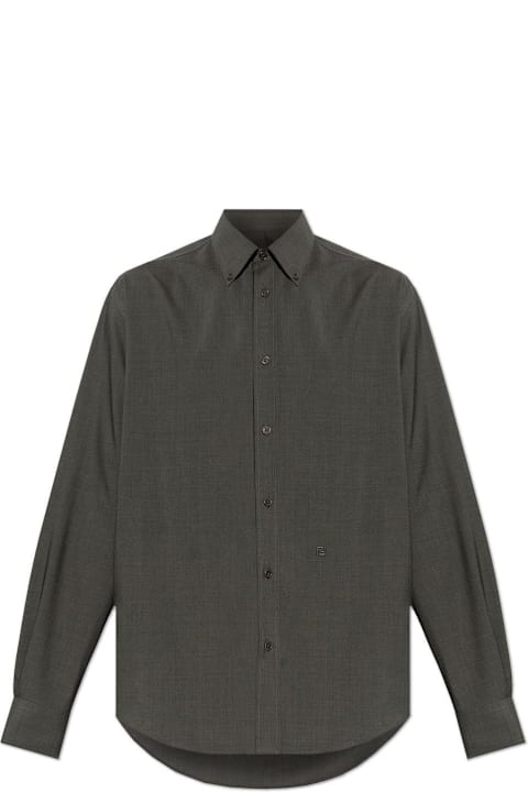 Shirts for Men Fendi Long Sleeved Buttoned Shirt