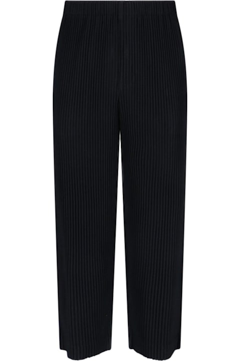 Homme Plissé Issey Miyake for Men Homme Plissé Issey Miyake Pleated Tapered Leg Trousers