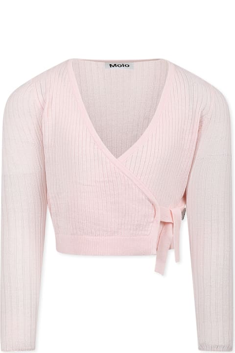 Homeware Molo Pink Cardigan For Girl