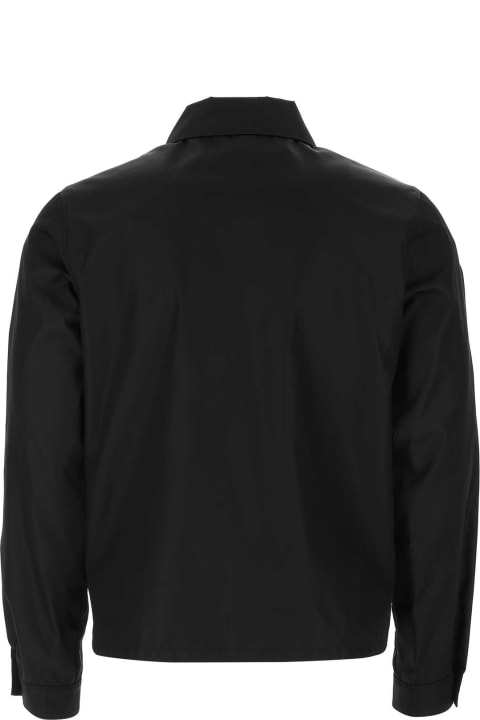 Prada Coats & Jackets for Men Prada Black Nylon Jacket