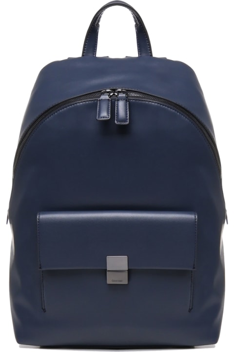 メンズ新着アイテム Calvin Klein Faux Leather Backpack