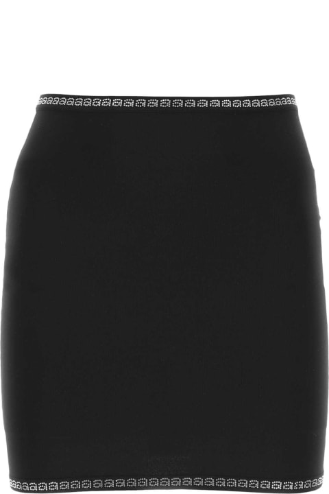 Fashion for Women Alexander Wang Black Stretch Nylon Mini Skirt