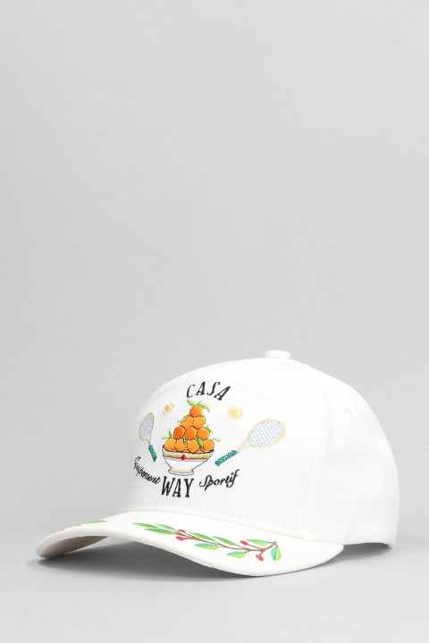 Hats for Women Casablanca Casa Way Laurel Embroidered Cap