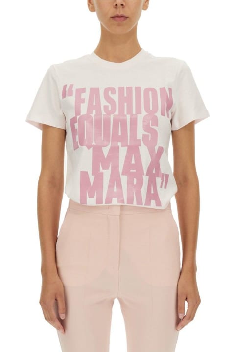 Homeware Max Mara Logo Printed Crewneck T-shirt