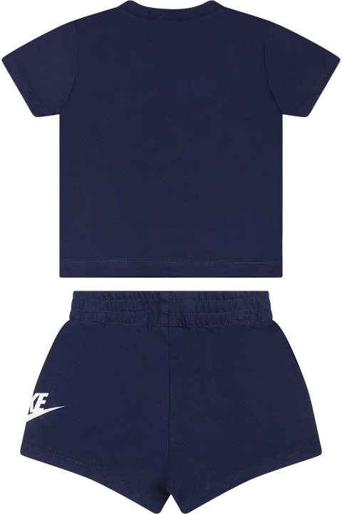 Nike Kids Nike Blue Suit For Boy With Logo