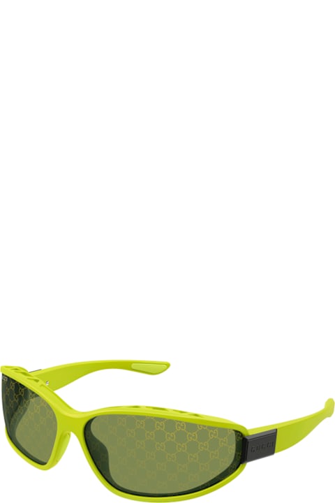 Gucci Eyewear لـ Kids Gucci Eyewear Gucci Gg2011s Linea Institutional Logo 002 Green Sunglasses