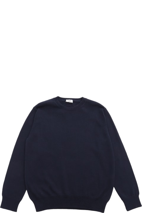Il Gufo Sweaters & Sweatshirts for Boys Il Gufo Blue Tricot Sweatshirt