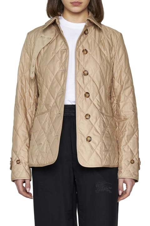 Coats & Jackets for Women Burberry Diamond Quilted Jacket