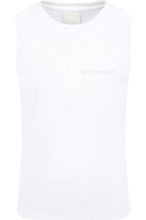 Homeware Givenchy White Tank Top For Boy With Logo