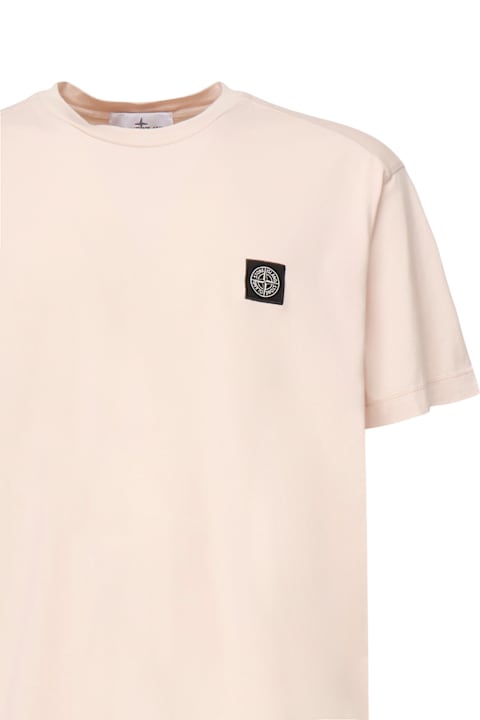 Fashion for Men Stone Island Compass Logo T-shirt
