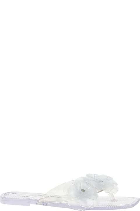 Coperni 'silicone Flower Flat' Sandals