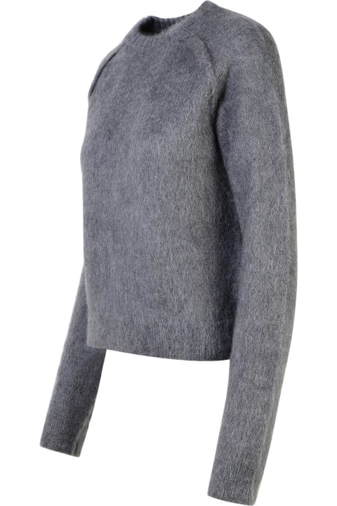 Jil Sander Sweaters for Women Jil Sander Grey Wool Blend Sweater