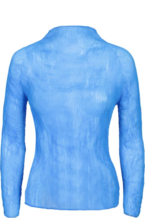 Clothing for Women Issey Miyake Twist Blue Top