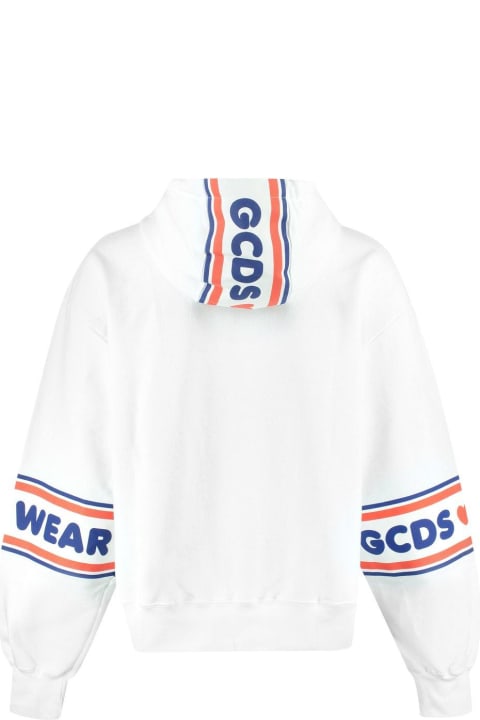 GCDS Fleeces & Tracksuits for Men GCDS Logo Tape Printed Hoodie