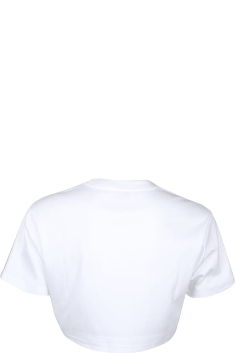 Lanvin Topwear for Women Lanvin Cropped Cotton T-shirt With Logo