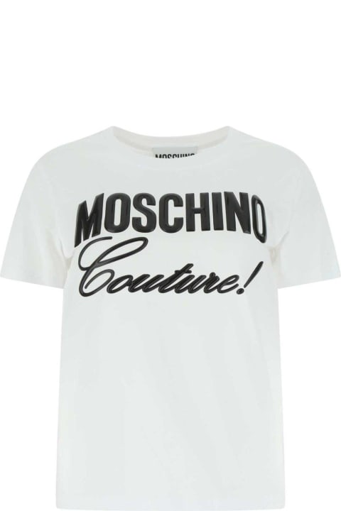 Moschino Topwear for Women Moschino Logo-detailed Crewneck T-shirt Moschino