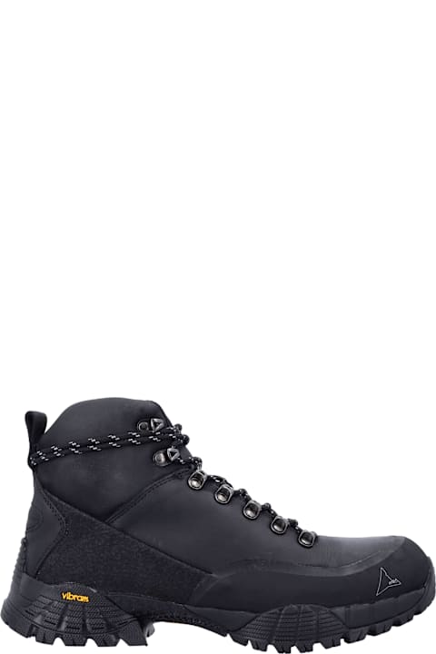 ROA for Kids ROA Andreas Black Kudu Leather Boots