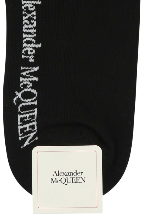 Alexander McQueen Underwear & Nightwear for Women Alexander McQueen Stretch Cotton Blend Socks