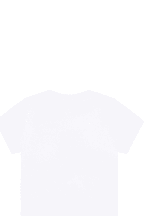 Topwear for Baby Girls Timberland White T-shirt For Baby Boy With Logo