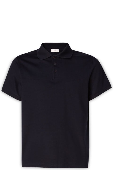 Buttoned Short-sleeved Polo Shirt