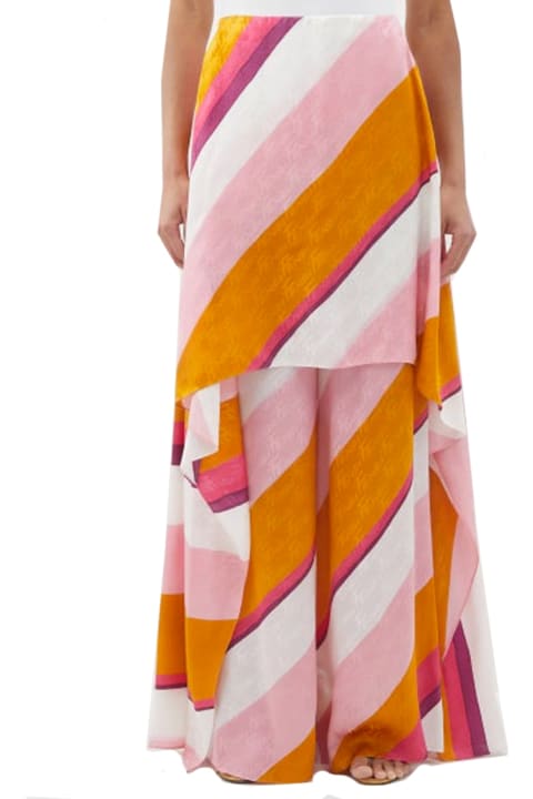 Fendi Sale for Women Fendi Ff Color-block Draped Trousers