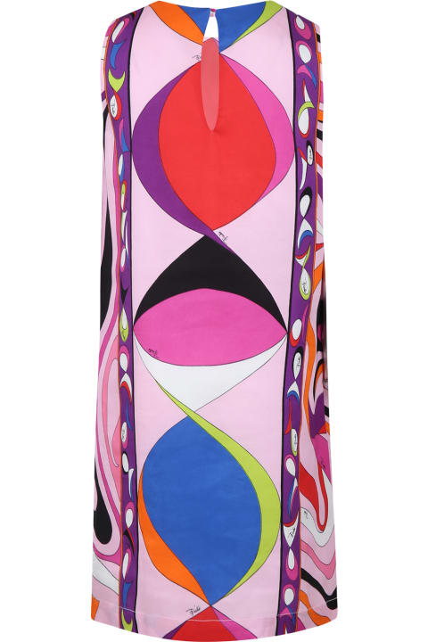 Pucci Dresses for Girls Pucci Multicolor Dress For Girl