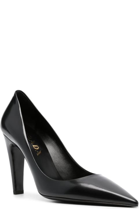 High-Heeled Shoes for Women Prada Leather Pumps
