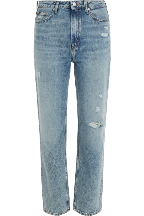 ウィメンズ Tommy Hilfigerのデニム Tommy Hilfiger Classics Cropped Straight Fit High-waisted Jeans