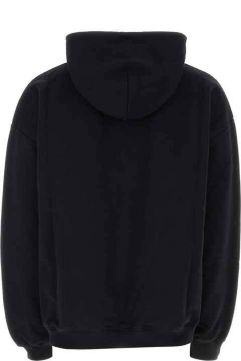 Fleeces & Tracksuits for Men VETEMENTS Black Cotton Blend Oversize Sweatshirt