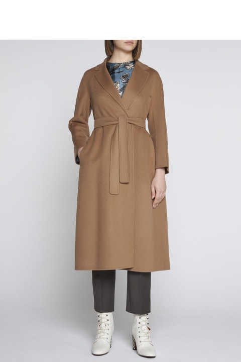'S Max Mara Coats & Jackets for Women 'S Max Mara Esturia Belted Wool Coat