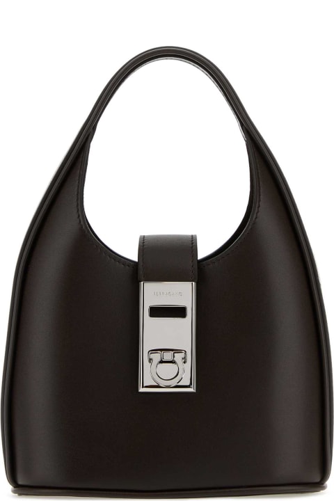 Ferragamo for Women Ferragamo Dark Brown Leather Handbag