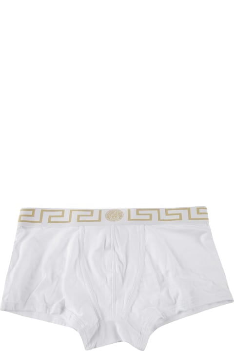 Versace Underwear for Men Versace Low Rise Logo Boxer Shorts