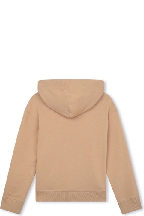 Lanvin Sweaters & Sweatshirts for Boys Lanvin Beige Hoodie With Logo And 'curb' Motif