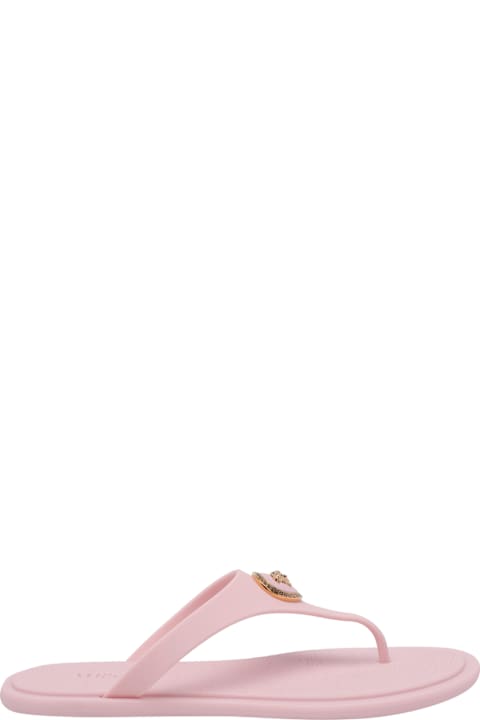 Versace Alia Rubber Flat Sandals