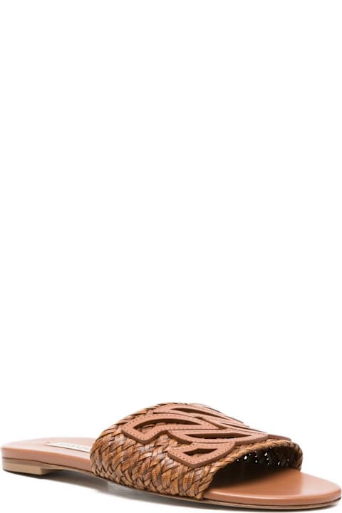 Casadei Leather Flat Sandals