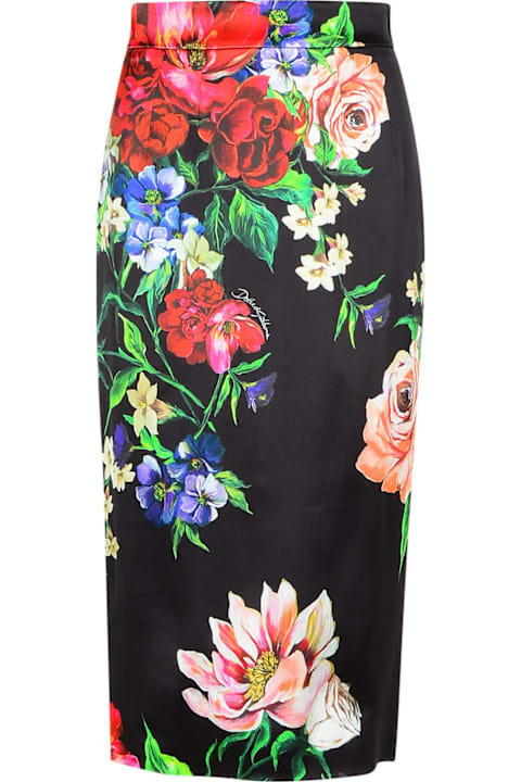 Skirts for Women Dolce & Gabbana Black Viscose Blend Skirt