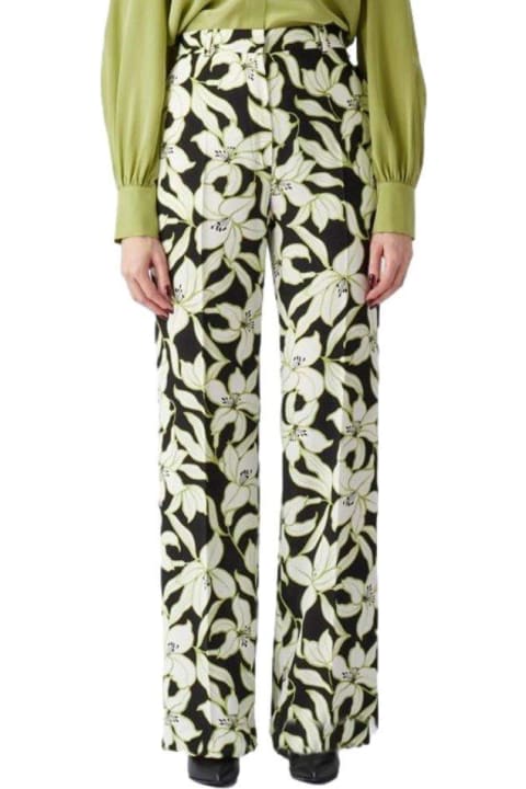 ウィメンズ パンツ＆ショーツ Max Mara Studio Floral Printed High-waisted Pants